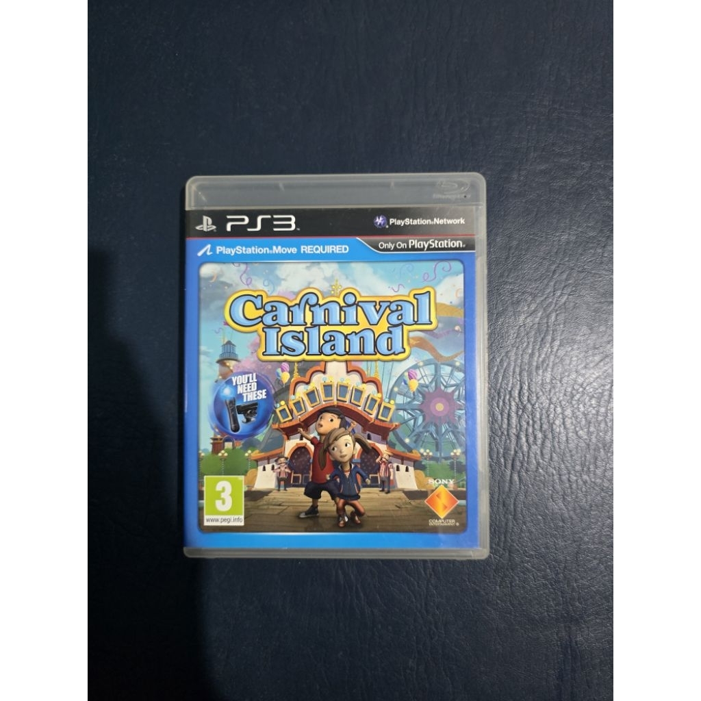 PS3 Games Carnival Island PS Move Reg 2 BD Kaset CD Game Playstation 3 Ori Kaset Retro Original Sony