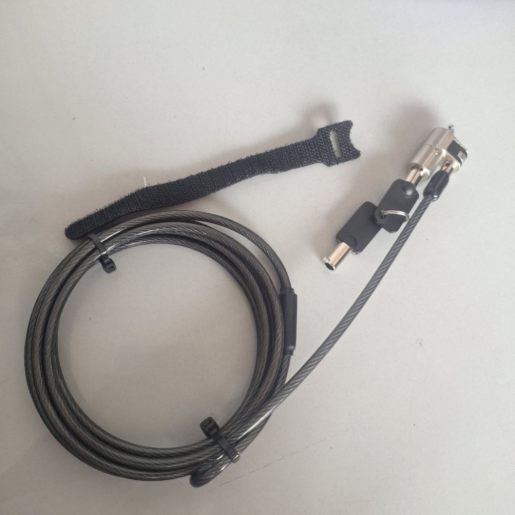 Gembok Laptop Anti Maling Security Lock Kabel Baja Kunci Pengaman Laptop Universal
