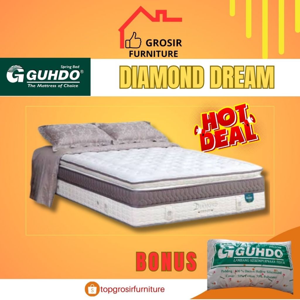 KASUR SPRING BED GUHDO DIAMOND DREAM LATEX