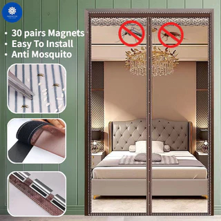 Hordeng Pintu Kamar Tidur Magnet Anti Nyamuk Praktis