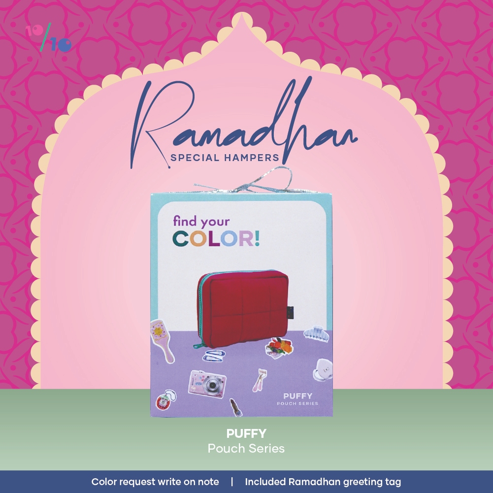 Hampers Ramadhan Lebaran Puffy Pouch Series - Blindbox Custom Warna