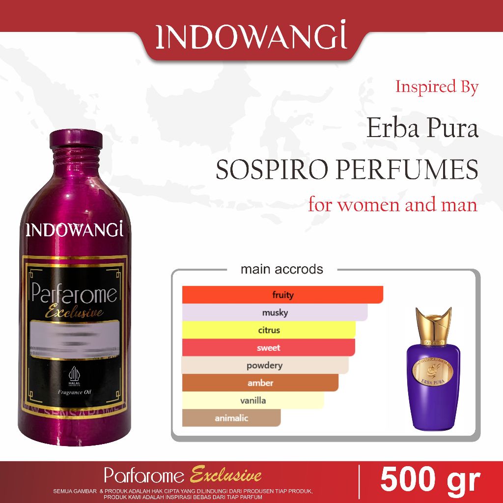 Bibit Parfum Erba Pura Parfarome Exclusive Segel 500gr