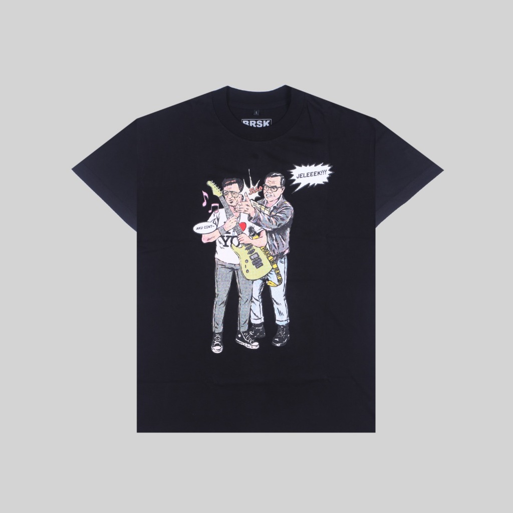 Tshirt MUSIK HARAM | Kaos Band Pria Reguler Original Merchandise