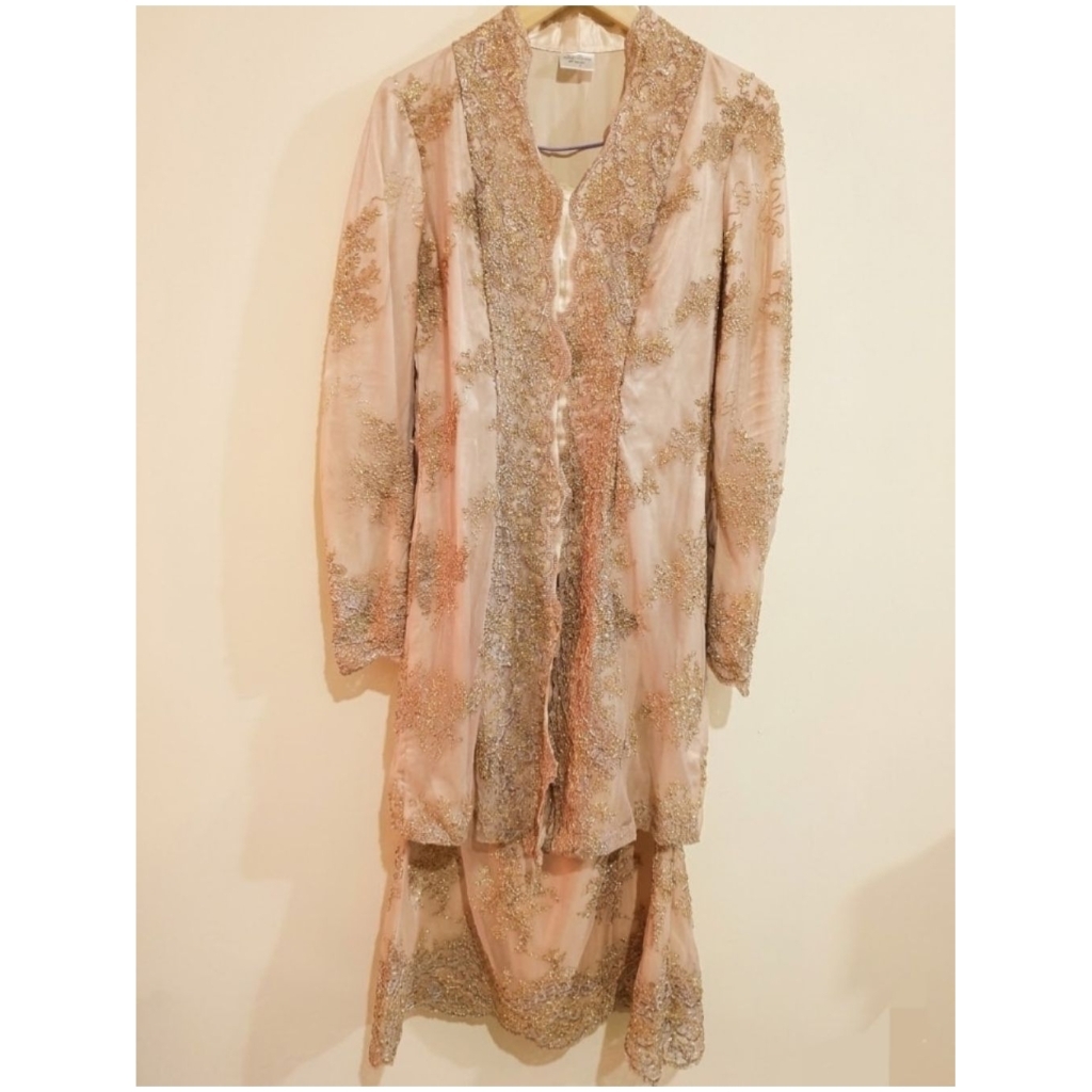 Kebaya Set Rok Duyung Warna Rose Pink by Sally Chong (Boutique)