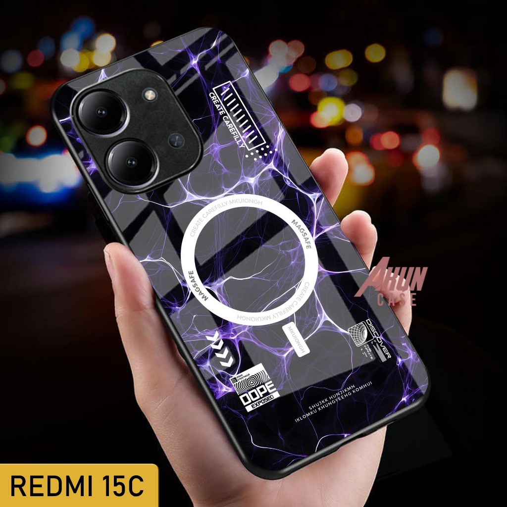 Softcase Glass Kaca Redmi 15C  - Casing Hp Redmi 15C - Case Hp Terbaru - Softcase Redmi 15C  - S288