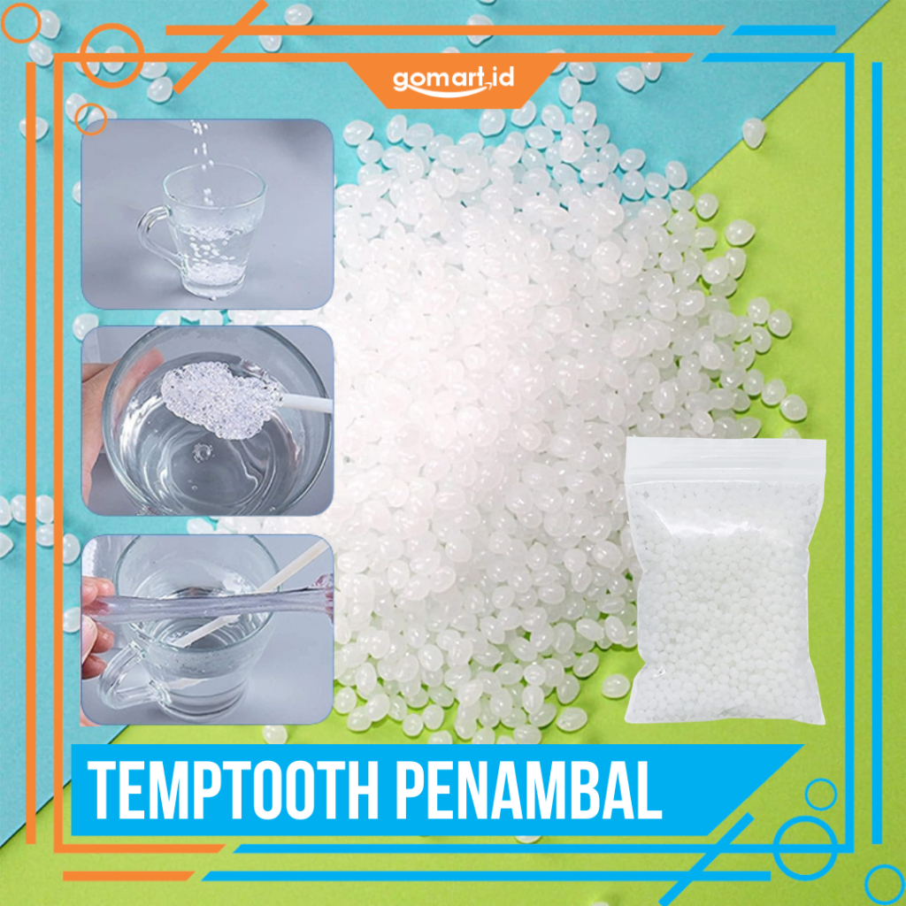 Temptooth Penambal Gigi Ompong 2000 Butir - Temptooth Gigi Palsu Buatan - Temptooth Temporary Repair