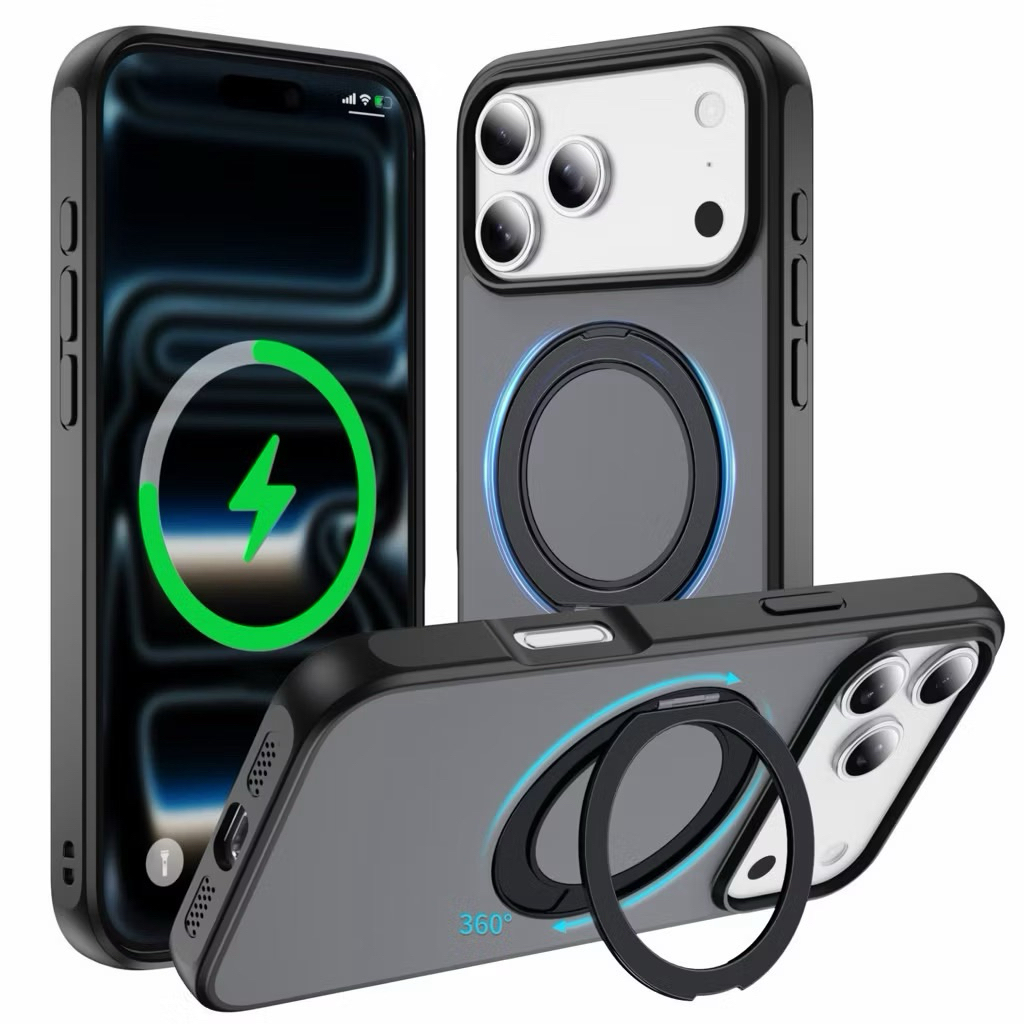 Standing 360 Case For IPhone 13 15 17 PRO MAX Casing Ring Bracket