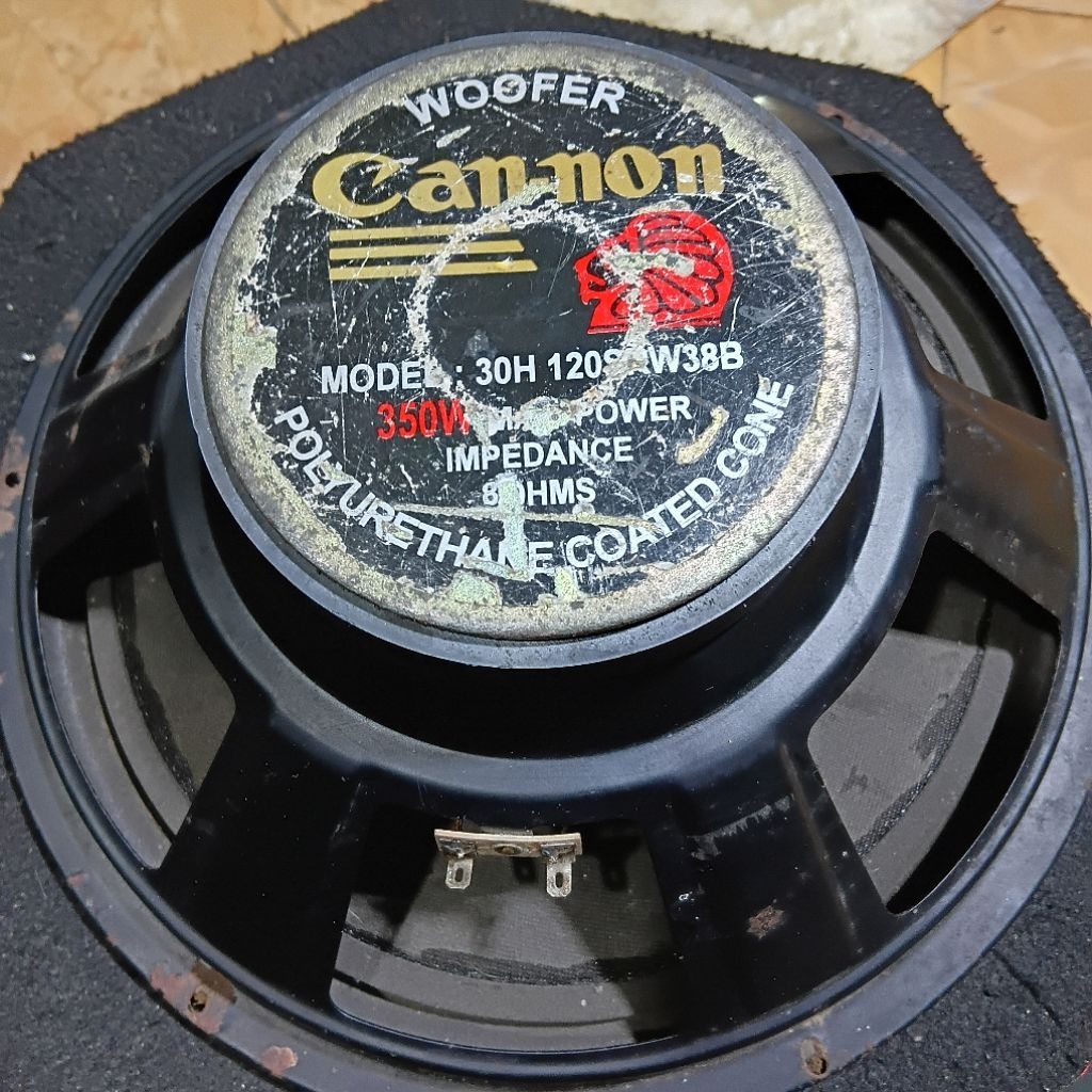 Speaker canon 12inch second siap pakai