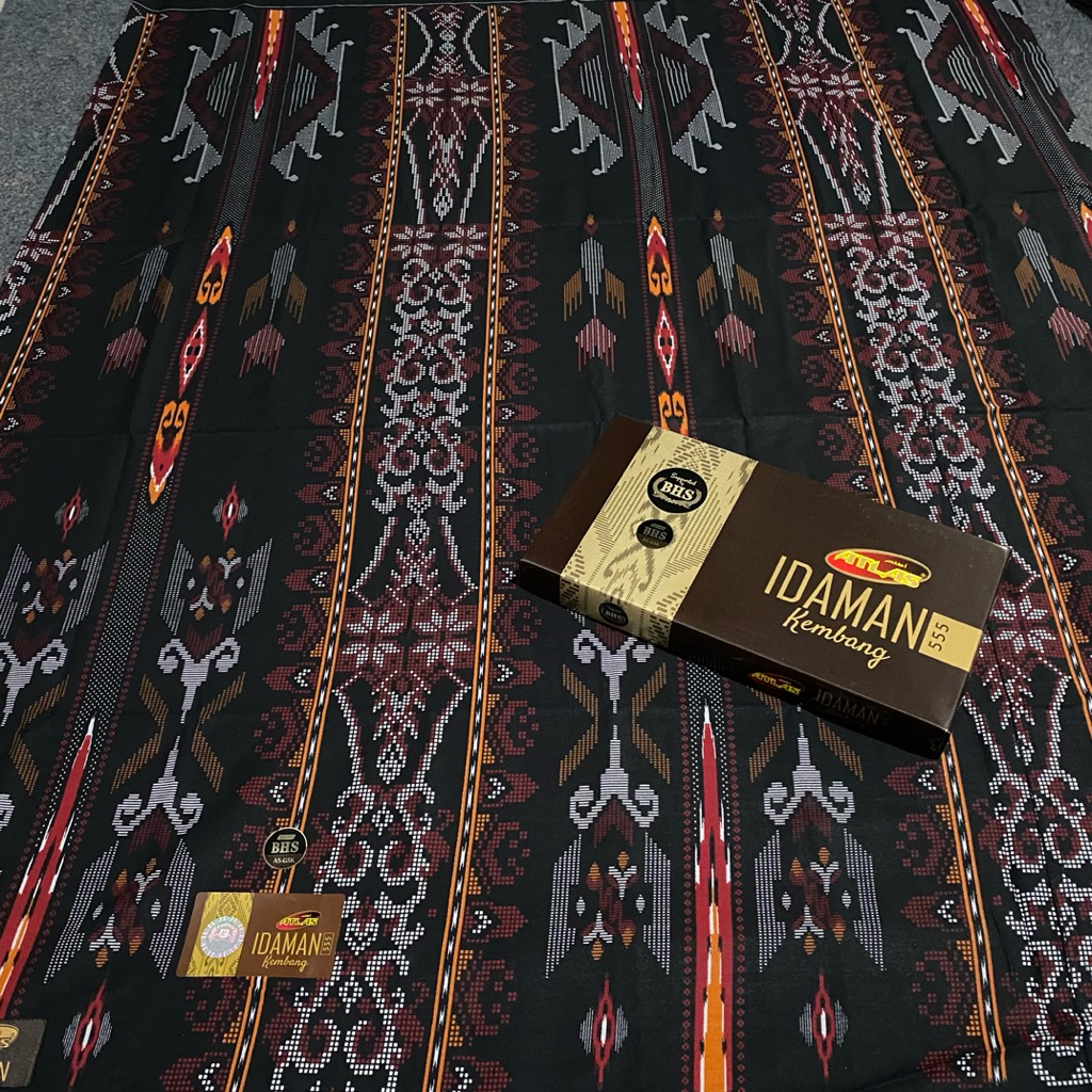 Sarung Atlas Idaman Kembang 555 Motif BHS SGI SIF