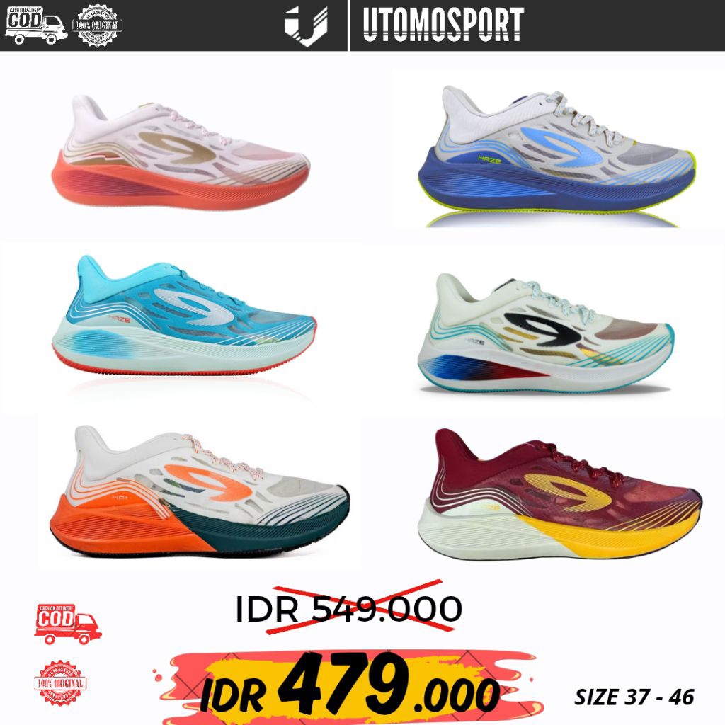 SEPATU RUUNING LARI 910 NINETEN HAZE VISION 1.0 - HAZE 1.5 ORIGINAL