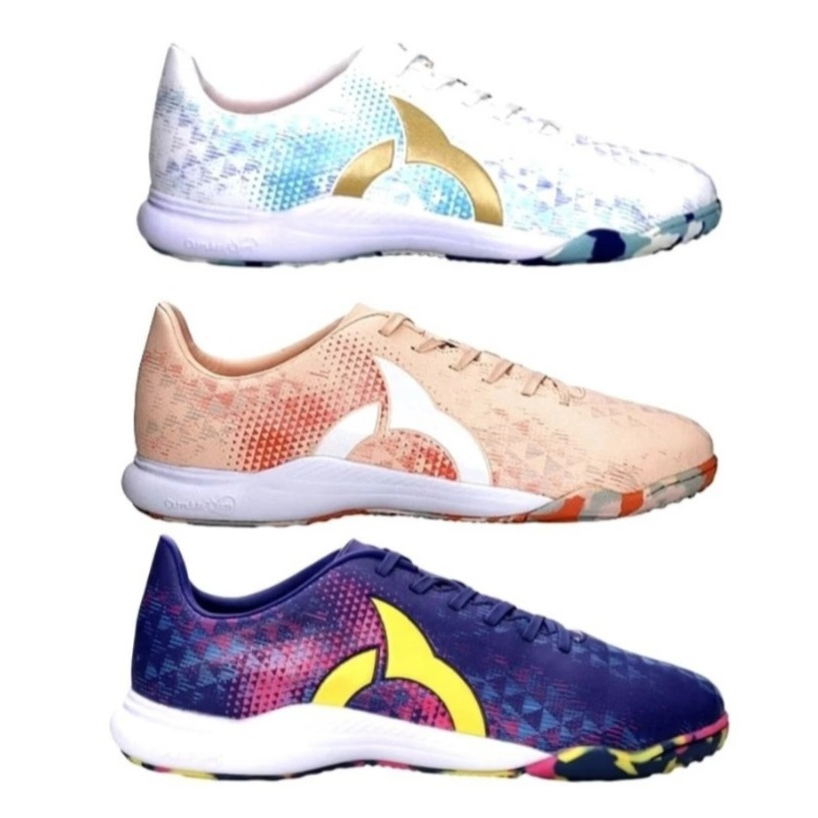 SEPATU FUTSAL ORTUS CATALYST TRIDENT IN - SALMON WHITE ORIGINAL 100%