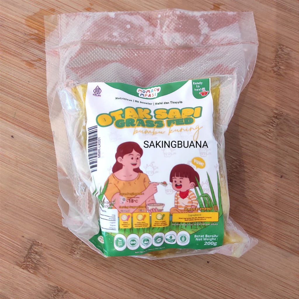 Grassfed Otak Sapi Bumbu Kuning 200gr - Momacy