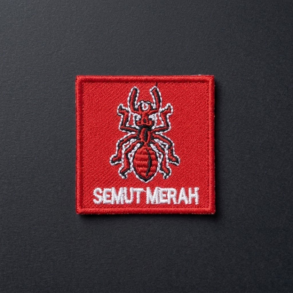 Tanda Regu Semut Merah Bet Bordir Pramuka - Harapan Mulya