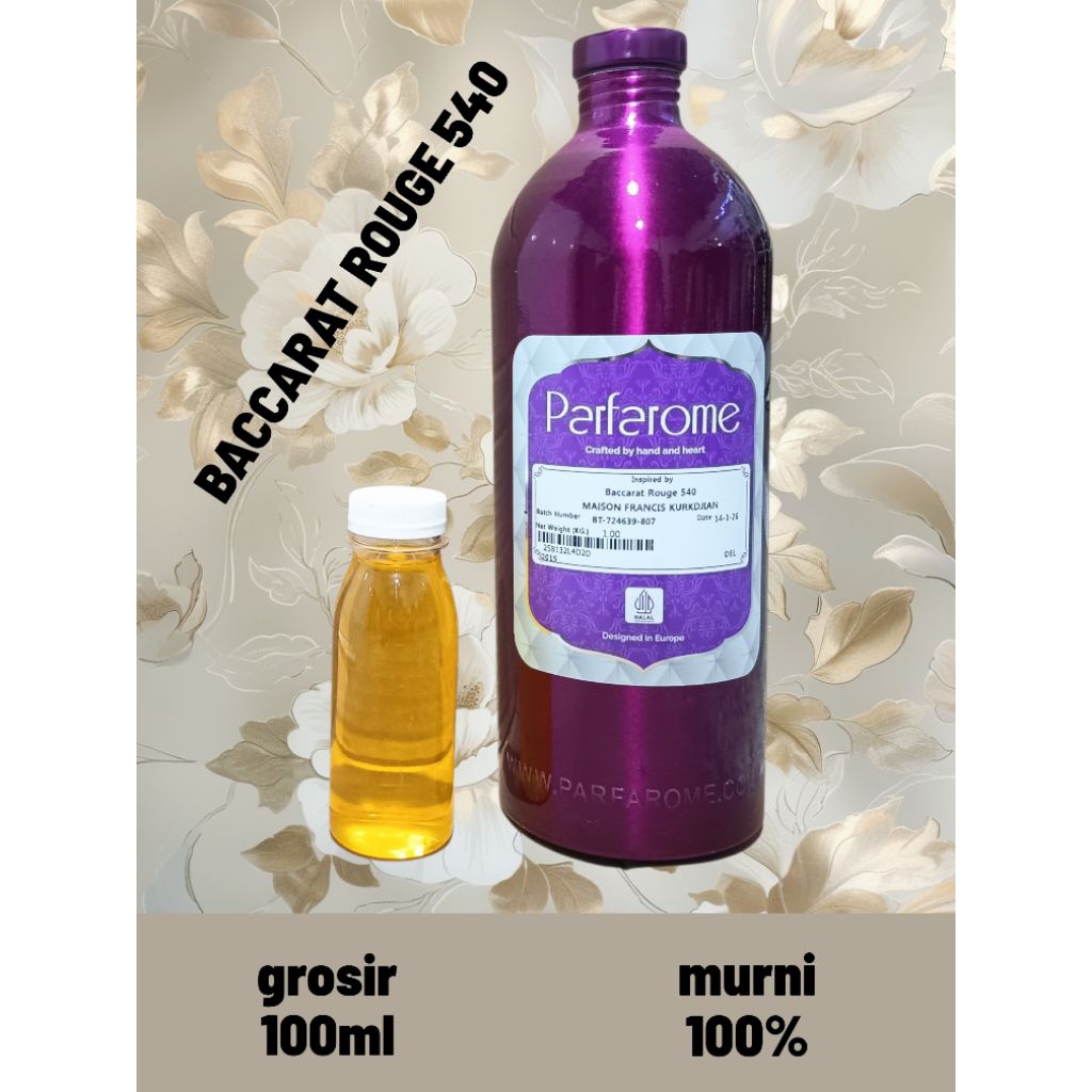 (100ml) Baccarat ROUGE 540 100% murni bibit parfum parfarom
