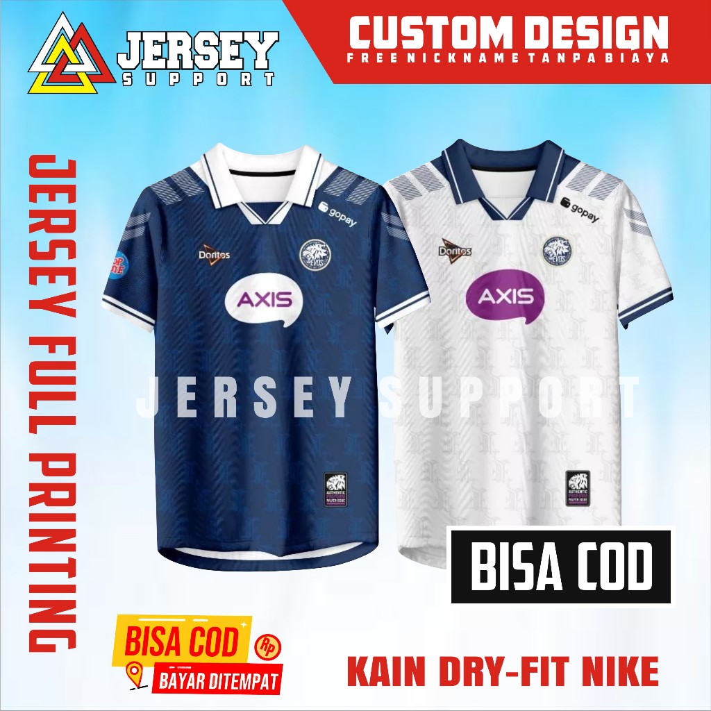JERSEY BAJU KAOS GAME EVOS TERBARU 2021 2026 MPL S17 FULL PRINTING GAME FREEFIRE FF ML PUBG AOV FREE