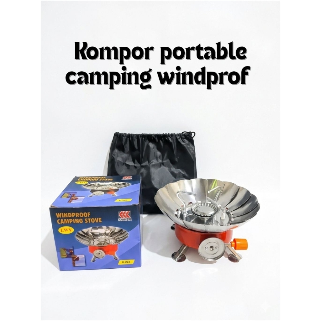 Kompor portable camping windproof / camping stove/kompor tahan angin