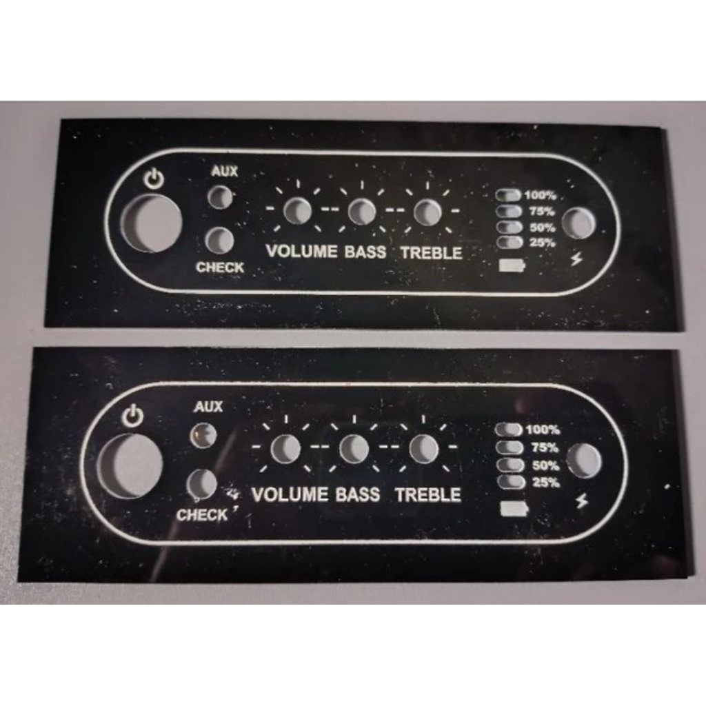 Panel tone control zk1002t akrilik 2mm dan Zk502Mt