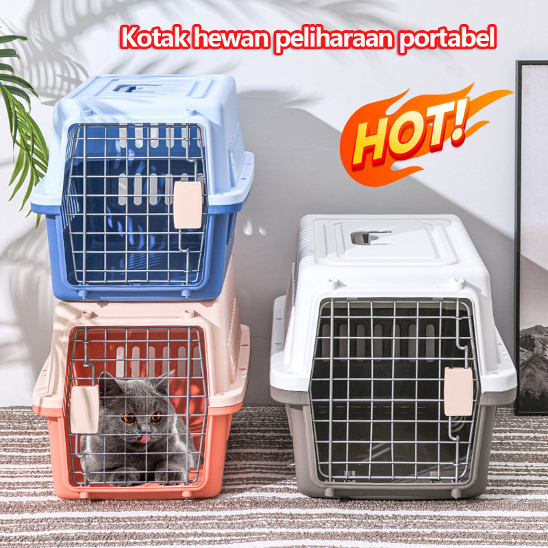 Promo Kandang Kucing Dan Anjing /Kandang Tenteng Pintu Besi Anti Karat Kuat Dan Kokoh /Kandang hewan