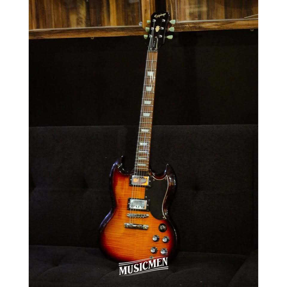 Epiphone SG G400 Deluxe Flame Top Rare Item