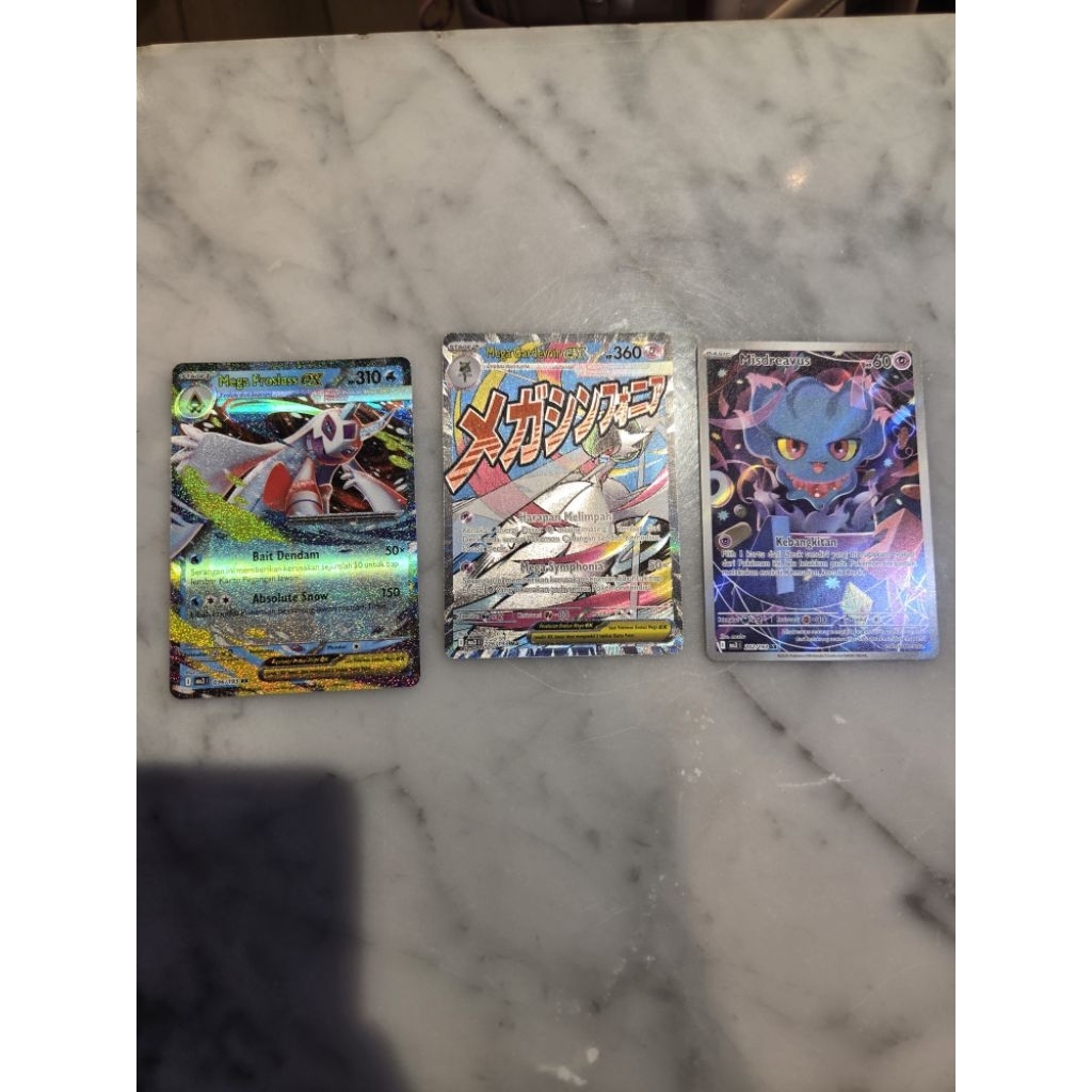 Mega Gardevoir ex / Misdreavus Pokemon Evolusi Mega Impian Ex