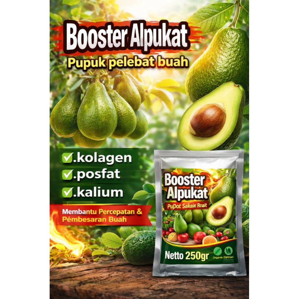 boster pelebat buah alpukat
