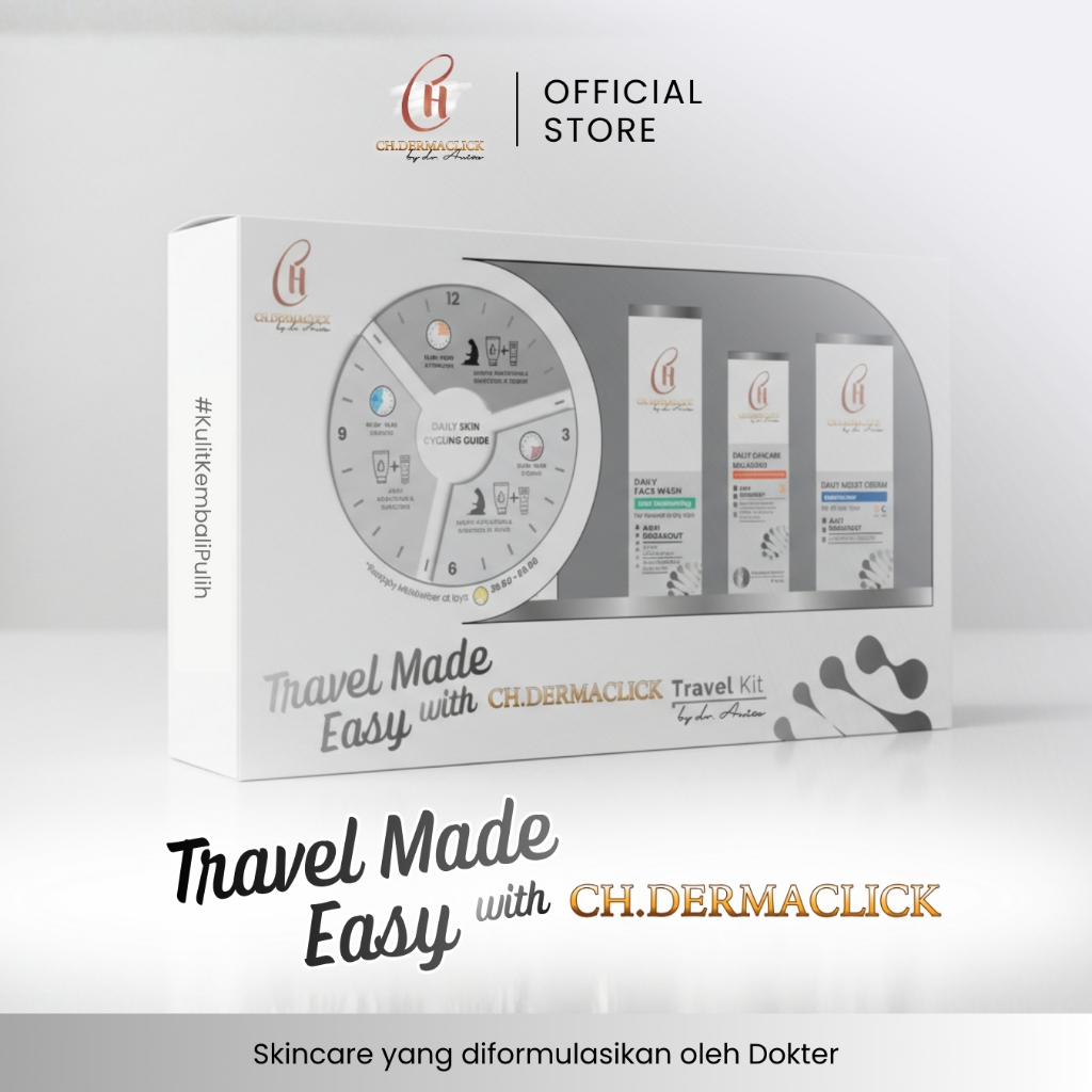 CH Dermaclick Travel Kit Skincare by dr. Anisa Charismawati