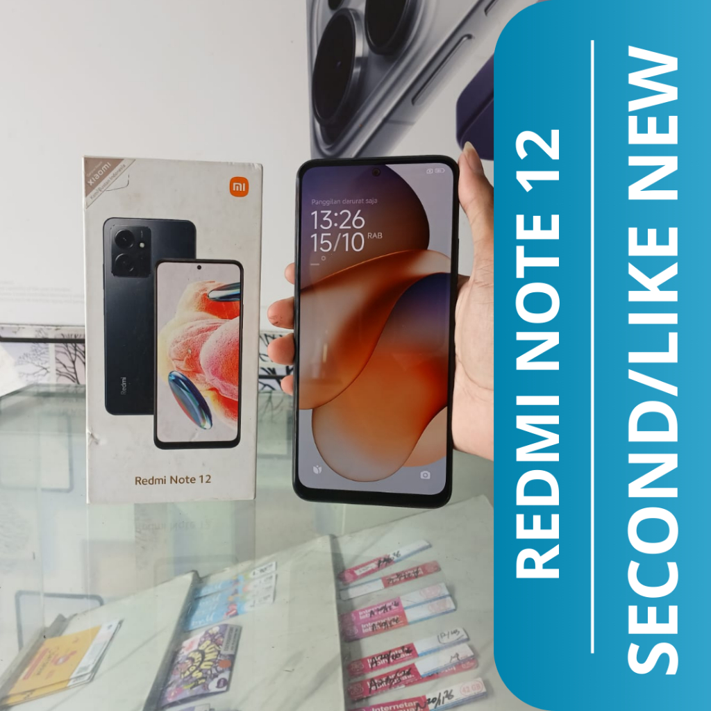HP SECOND REDMI NOTE 12 8/128 / REDMI NOTE 12 HP SECOND / SECOND LIKE NEW HP REDMI NOTE 12