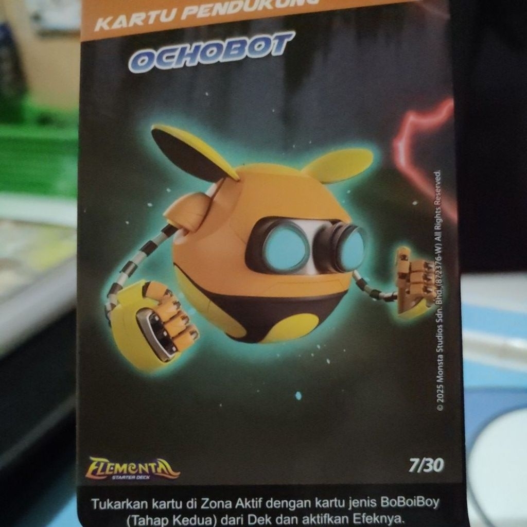 Monsta Galaxy Card Pek Elemental Kartu BoBoiBoy Ochobot Limited Edition