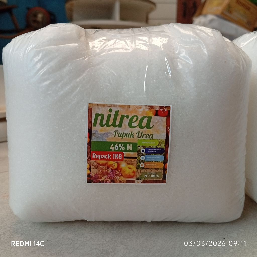 pupuk urea nitrea prill repack 1 kg