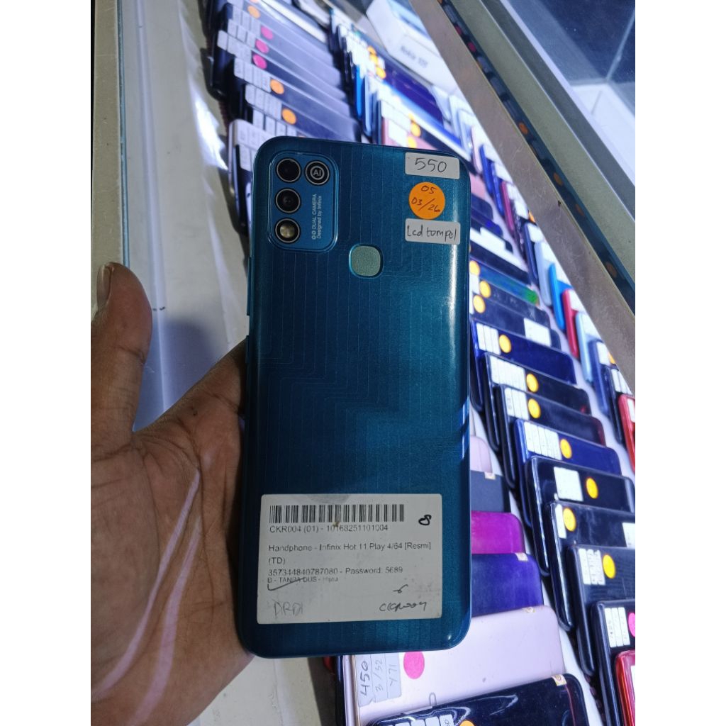 INFINIK HOT 11PLAY RAM 4/64GB NORMAL SIAP PAKAI