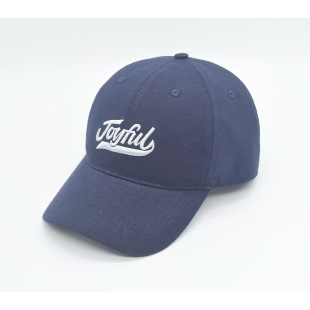 Miniso Topi Miniso Joyful Navy baseball cap topi biru baseball