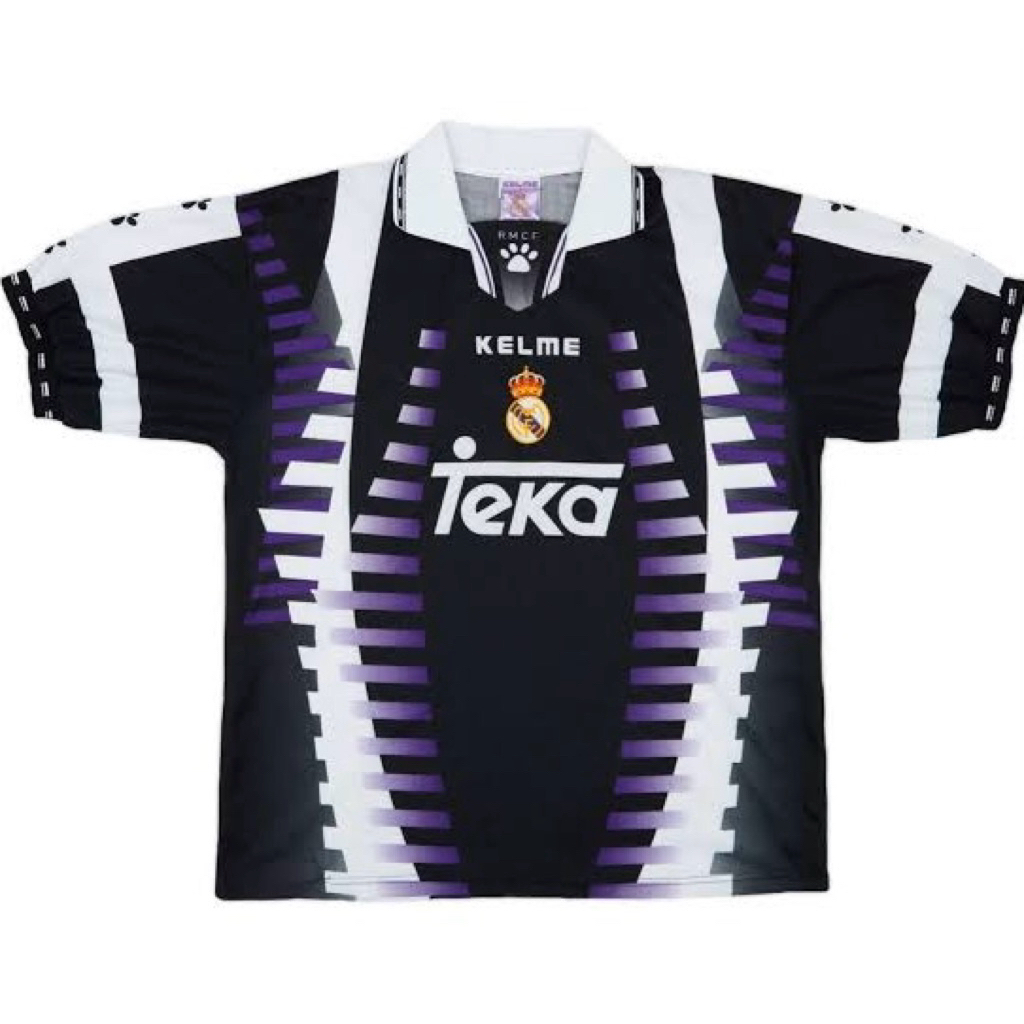 Jersey Real Madrid Thrid 1997 1998 Grade Original - Jersey Madrid 3RD Retro Vintage High Quality