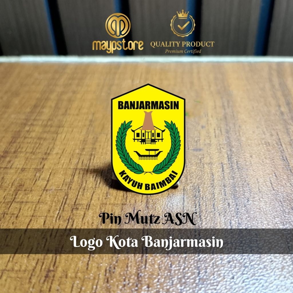 Pin Mutz ASN Lambang Kota Banjarmasin | Pin Logo Pemkot Banjarmasin