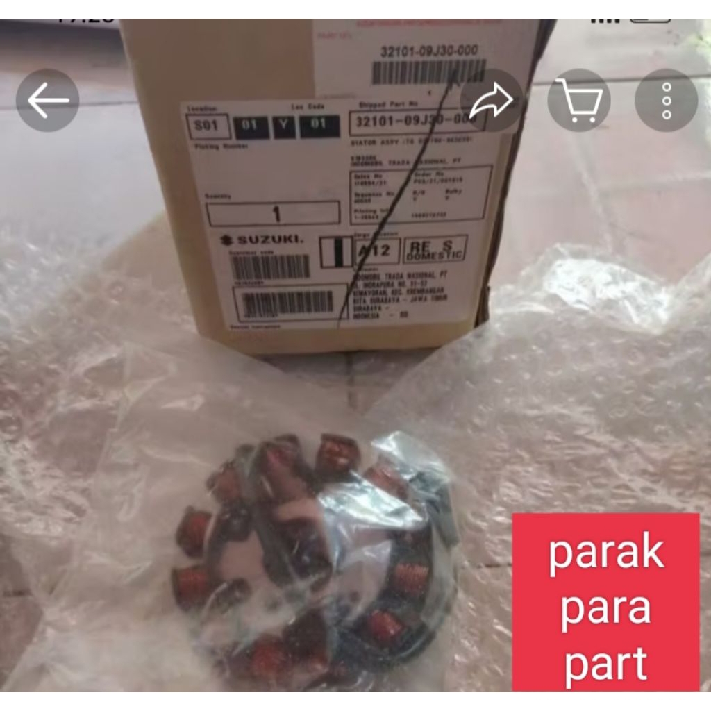Spul Stator Suzuki Address