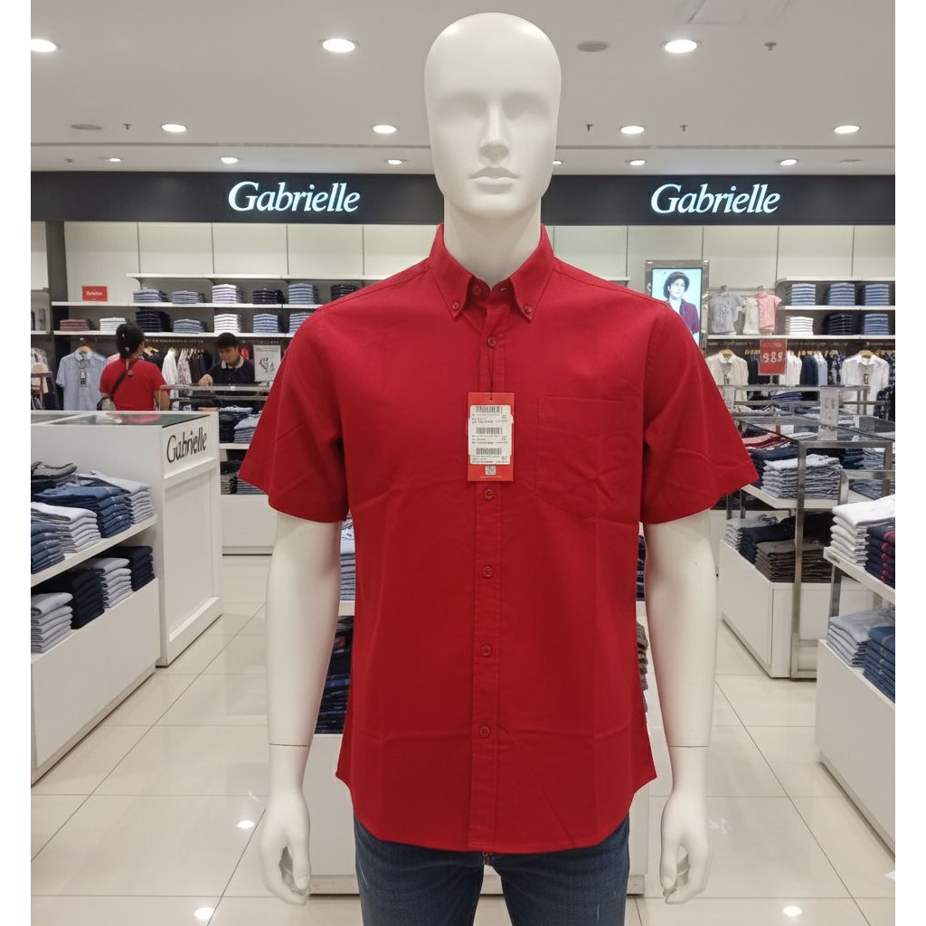 KEMEJA PRIA LENGAN PENDEK REGULER FIT GABRIELLE JEANS