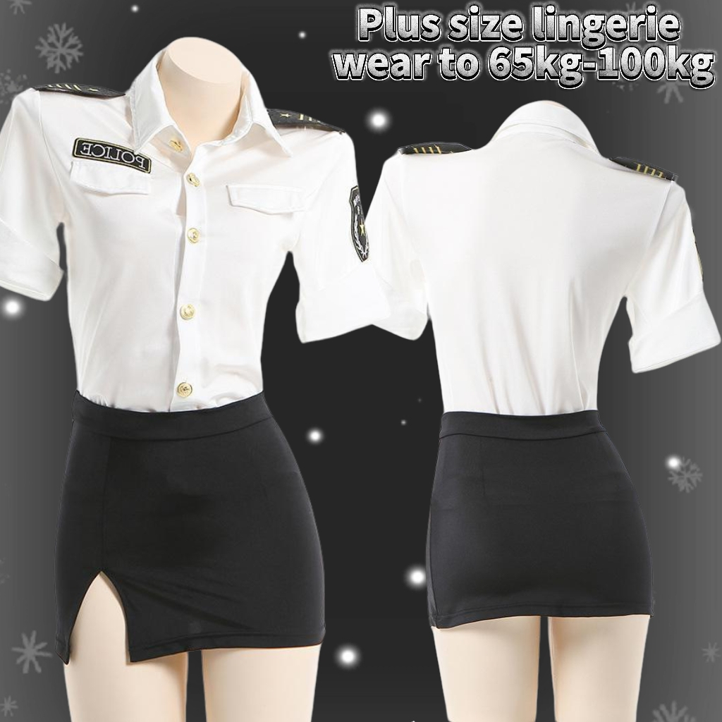 local delivery baju dinas big size lingerie jumbo Costum Pramugari Wanita jumbo costume cosplay ling