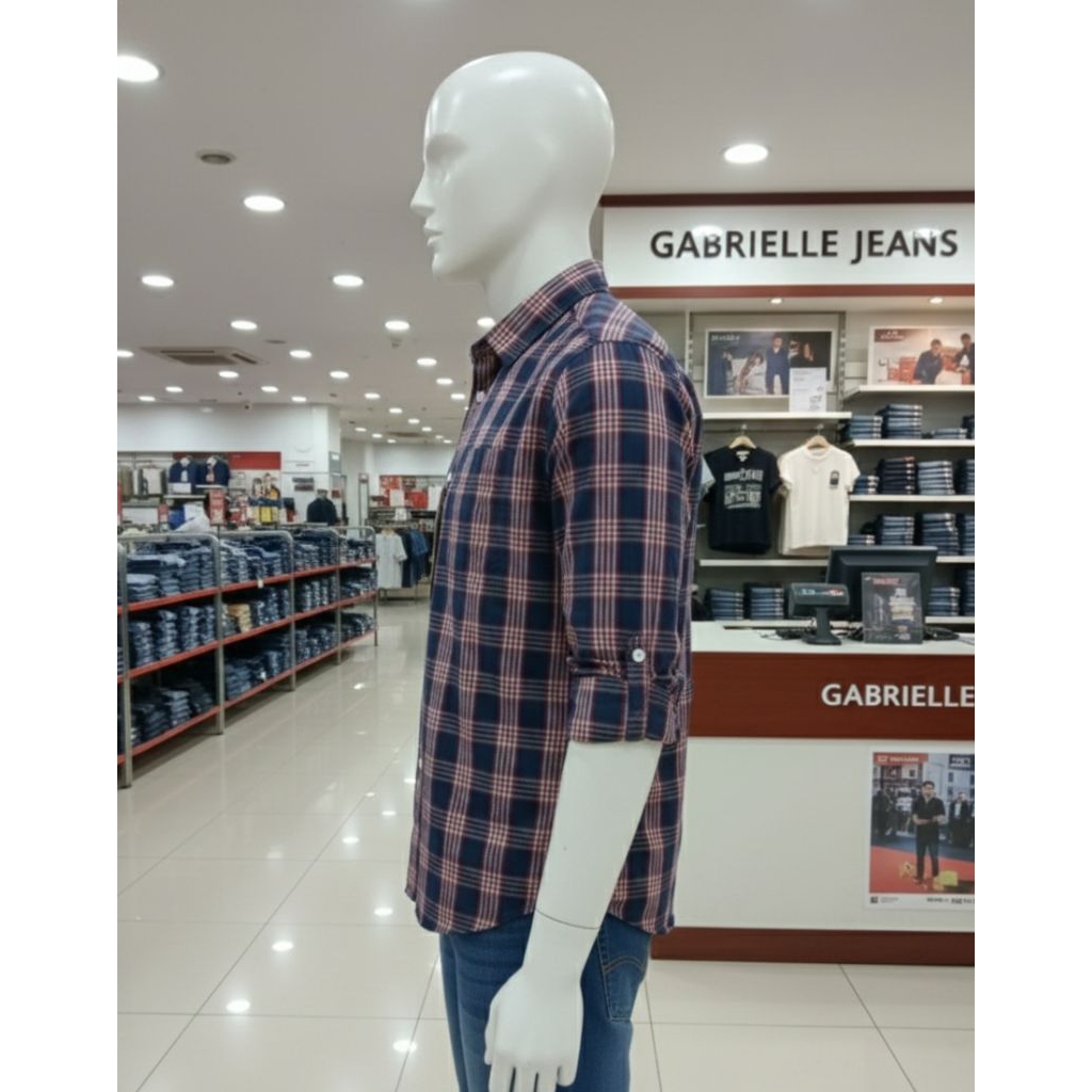 KEMEJA PRIA LENGAN PANJANG REGULER FIT GABRIELLE JEANS