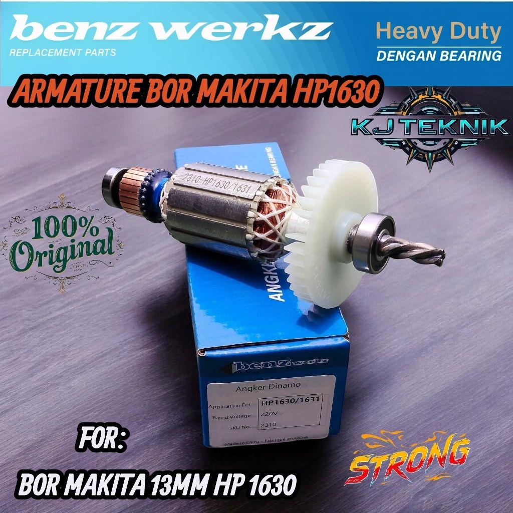 Benz Armature Angker Dinamo Mesin Bor Makita HP1630/HP1631 Armatur Angker Dinamo Benz HP1630