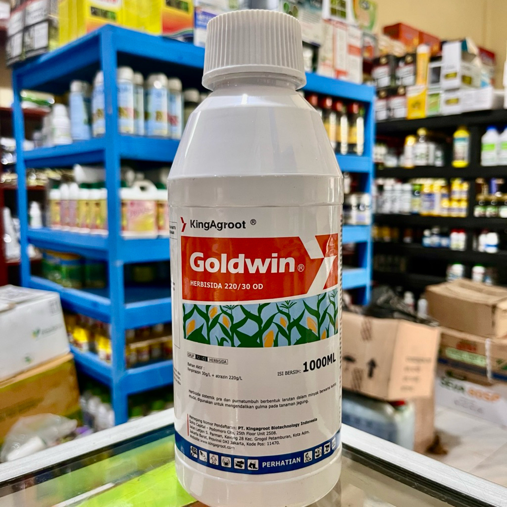 Herbisida Selektif Jagung GOLDWIN 220/30OD 1Liter -Herbisida Semua Jenis rumput Tanaman Jagung