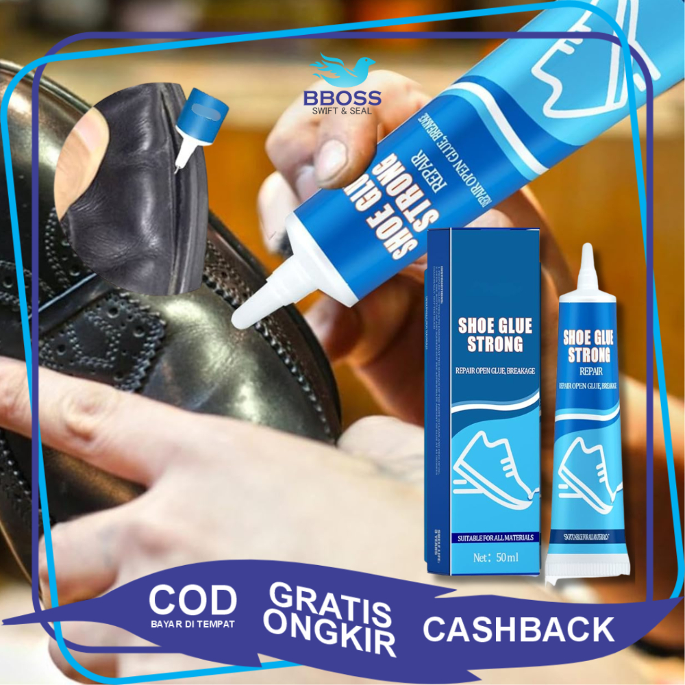[BBOSS] JUE-FISH Lem Sepatu Super Kuat Perekat Sepatu - Shoe Glue Strong - Lem Serbaguna Super Rekat