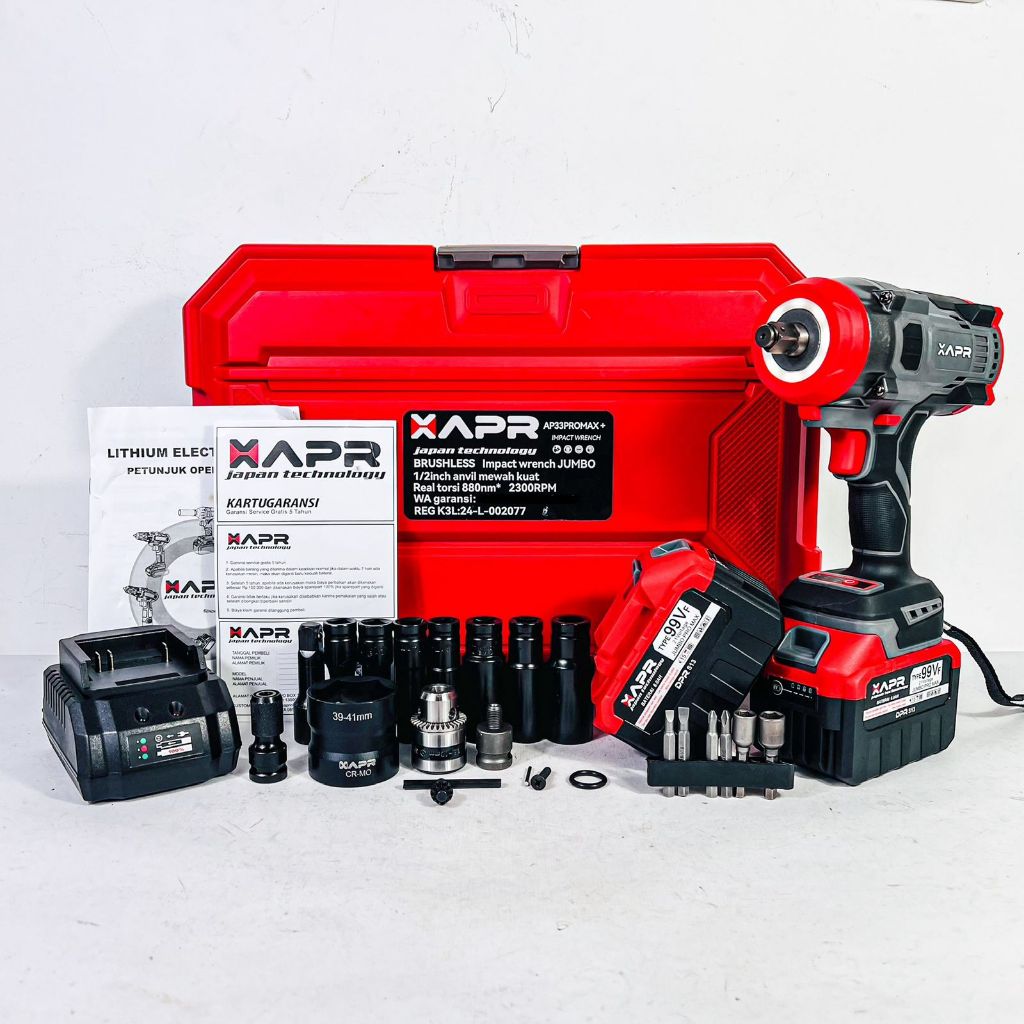 APR RAJA Impact Wrench AP33 Series – Impact Wrench TORSI JUMBO Bertenaga Super untuk Profesional