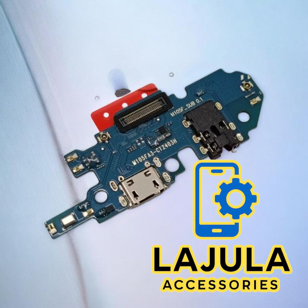 flexibel konektor cas papan cas connector charger Samsung galaxy m10 + ic original