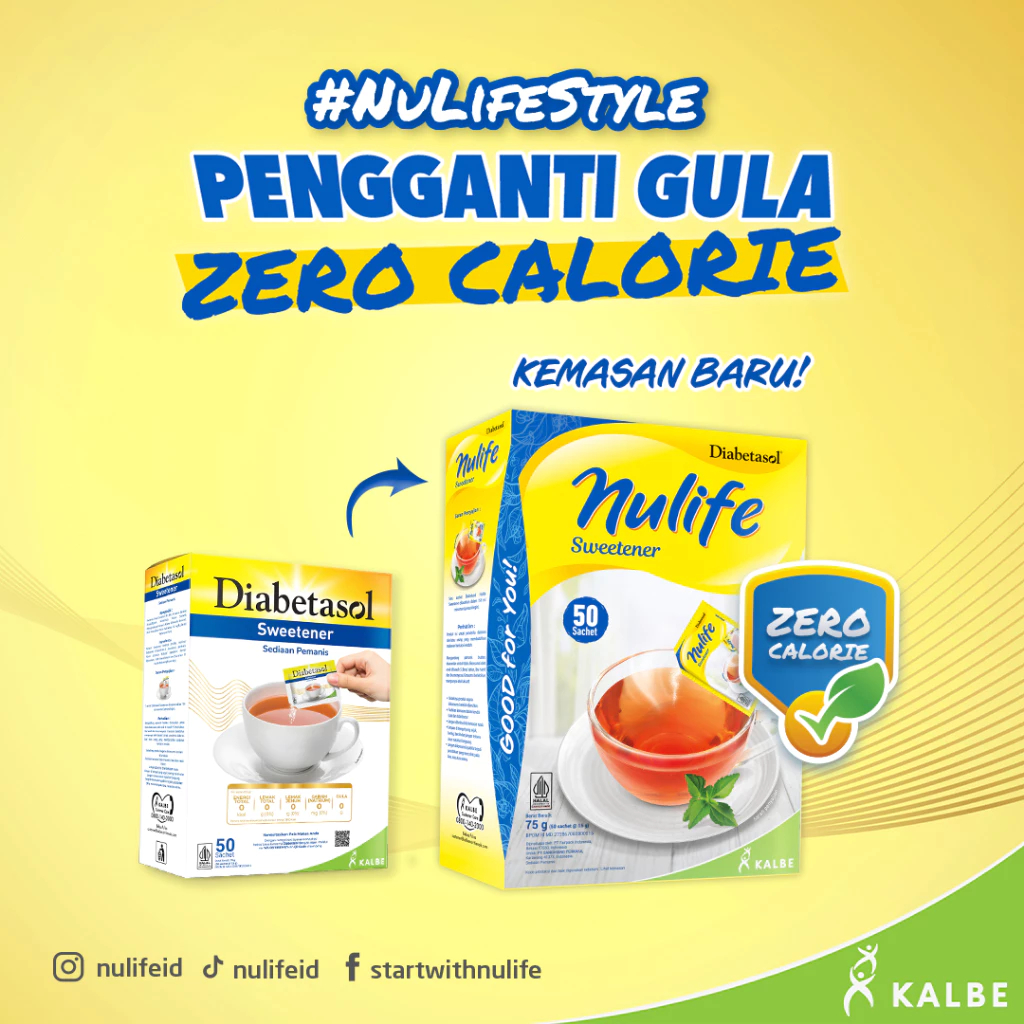 Diabetasol Nulife Sweetener No Calories 1.5g