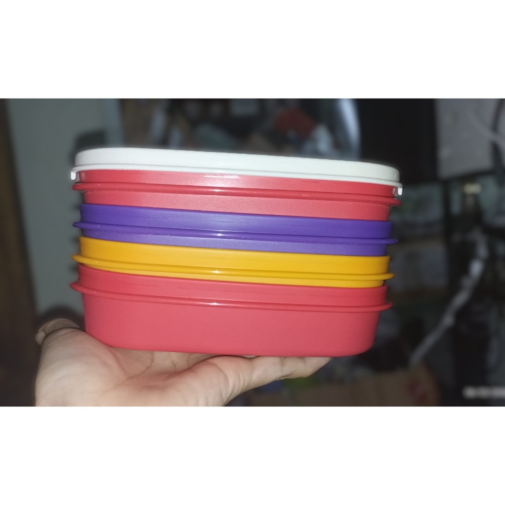 Tupperware MIDI TREASURE Jadul wadah oval Kapasitas 300ml praktis di bawa seal ketat anti tumpah