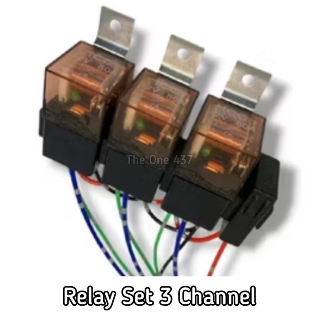 RELAY LAMPU BILED PROJIE KLAKSON LAMPU TEMBAK LAMPU SOROT/1 SET RELAY 80A BILED PROJIE KLAKSON 12V/R