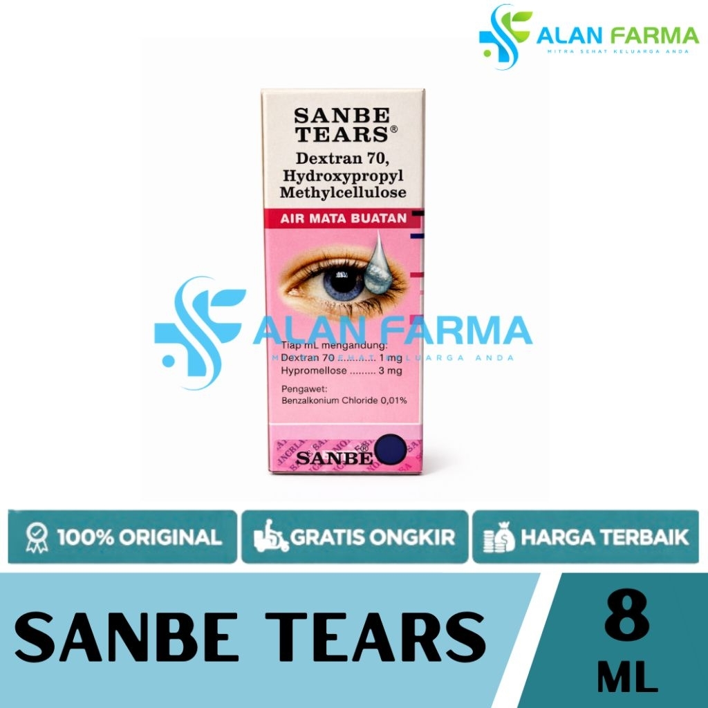 Sanbe Tears 8 mL | Sanbe Tears Air Mata Buatan | Sanbe Tear | Sanbe Tears Tetes Mata