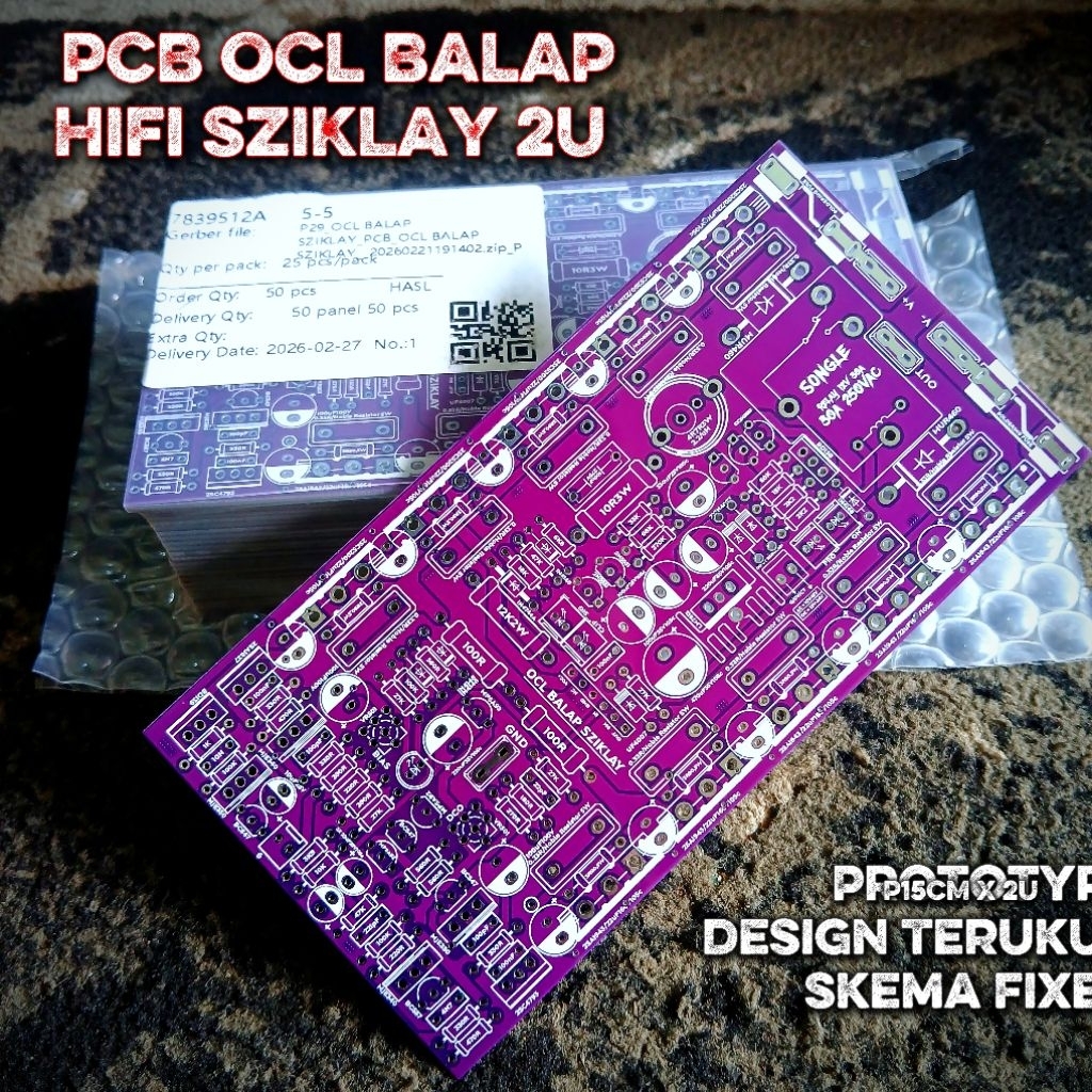 PCB OCL BALAP SZIKLAY 2U | Toplologi Sziklay | OCL Clarity