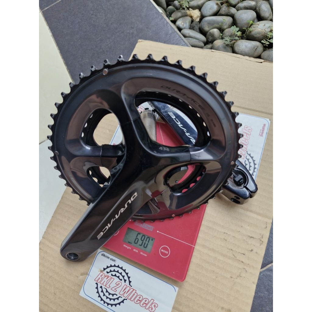 Second Garansi Crankset Duraace Power Meter PM Fual FC-R9100-P Dura Ace 9100 170 11 speed 50-34 50 3