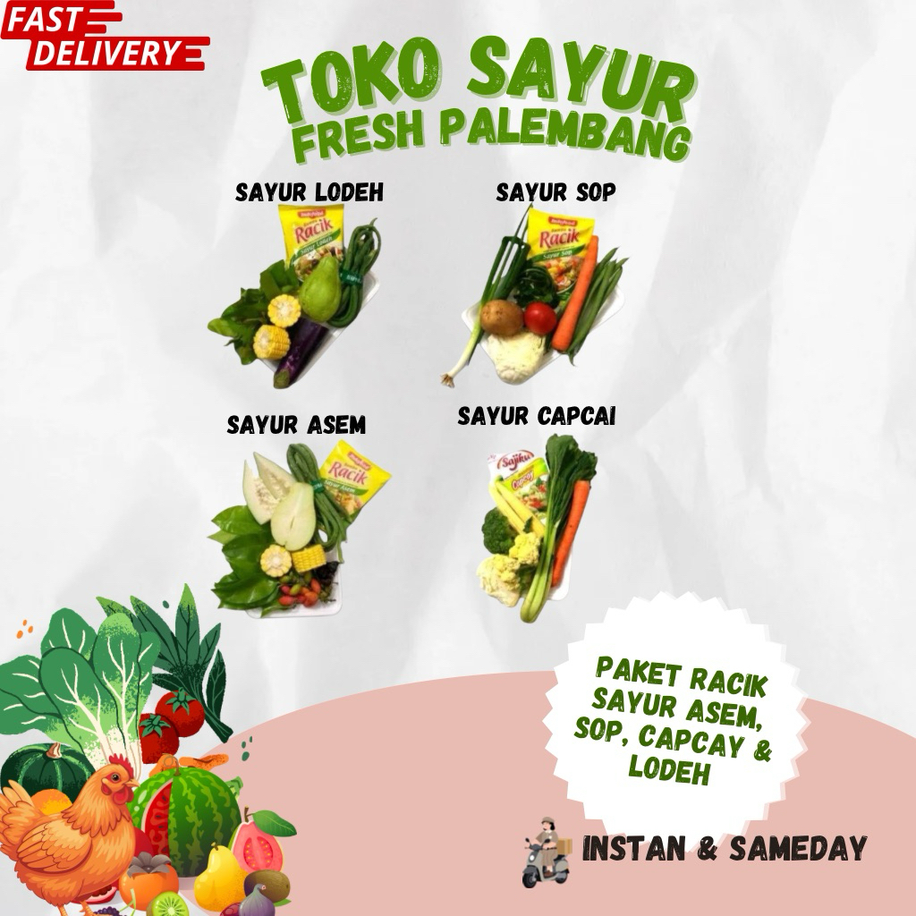 Paket Racik Sayur Asem Sop Lodeh Capcai dll Fresh - Toko Sayur Fresh Palembang