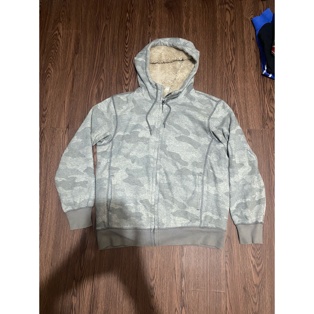 Hoodie Sherpa Uniqlo Camo